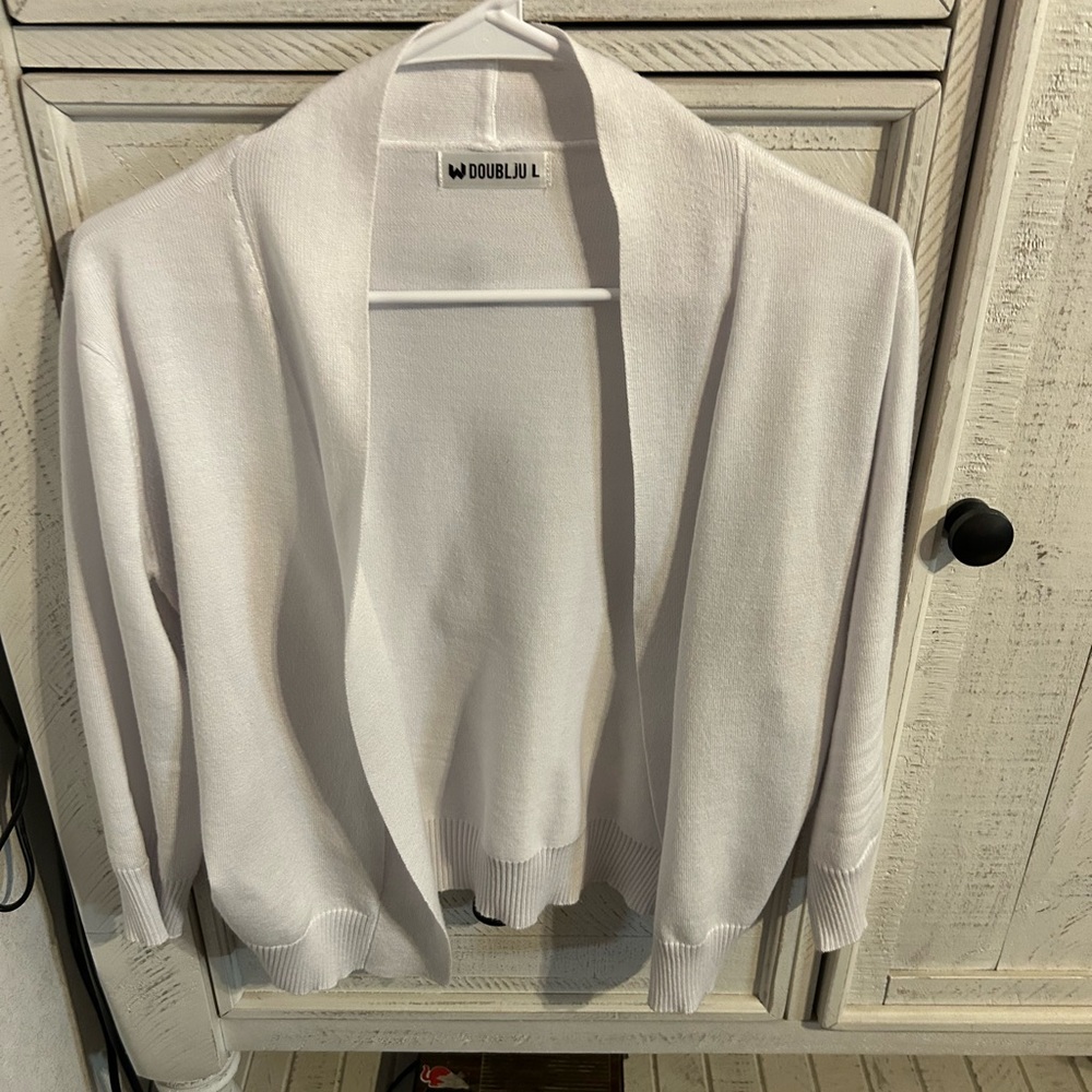 Doublju white cardigan
